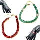 SET ELEGANTE BRACCIALETTI ROSSO E VERDE