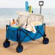 CARRELLO MULTIUSO PIEGHEVOLE SPIAGGIA RUOTE 360º 88 X 108 X 47 CM