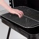 BARBECUE A CARBONE PORTATILE CON RUOTE E RIPIANI