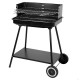 BARBECUE A CARBONE PORTATILE CON RUOTE E RIPIANI