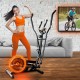 BICICLETTA ELLITTICA CON RESISTENZA REGOLABILE CON DISPLAY LCD, SCAN, PULSOMETRO