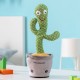 CACTUS BALLERINO E PARLANTE RICARICABILE CON MUSICA E LED