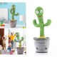CACTUS BALLERINO E PARLANTE RICARICABILE CON MUSICA E LED