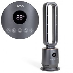 AEROTERMO SENZA ELICA 2 IN 1 CON TELECOMANDO E 7 COLORI LED