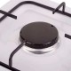 FORNELLO A GAS DOPPIO CON COPERCHIO BIANCO 4400 W 55 X 7 X 32 CM