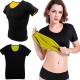 T-SHIRT FITNESS IN NEOPRENE A MANICA CORTA EFFETTO SAUNA