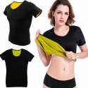 T-SHIRT FITNESS IN NEOPRENE A MANICA CORTA EFFETTO SAUNA