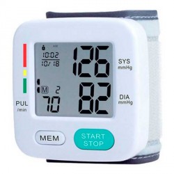 MISURATORE DI PRESSIONE POLSO CON DISPLAY LCD E FUNZIONE MEMORIA