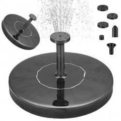 FONTANA GALLEGGIANTE SOLARE PER GIARDINO CON 5 BECCUCCI