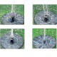 FONTANA GALLEGGIANTE SOLARE PER GIARDINO CON 5 BECCUCCI