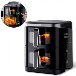 FRIGGITRICE AD ARIA DOPPIA 11 L CON PANNELLO LATERALE E 2800W
