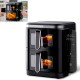 FRIGGITRICE AD ARIA DOPPIA 11 L CON PANNELLO LATERALE E 2800W