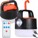 LAMPADA DA CAMPEGGIO SOLARE RICARICABILE CON LUCE LED E GANCIO