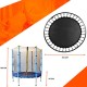 TRAMPOLINO ELASTICO CON RETE DI PROTEZIONE ANTICADUTA