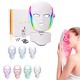 MASCHERA PER IL RINGIOVANIMENTO FACCIALE CON 7 LUCI LED E COPERTURA PER IL COLLO