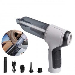 MINI ASPIRATORE WIRELESS 2 IN 1 CON ACCESSORI E SOFFIATORE