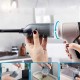 MINI ASPIRATORE WIRELESS 2 IN 1 CON ACCESSORI E SOFFIATORE