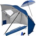 OMBRELLONE DA SPIAGGIA PIEGHEVOLE 2 IN 1 CON FILTRO UV DI 240 CM DI DIAMETRO