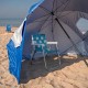 OMBRELLONE DA SPIAGGIA PIEGHEVOLE 2 IN 1 CON FILTRO UV DI 240 CM DI DIAMETRO