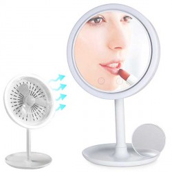 SPECCHIO DA TRUCCO CON VENTILATORE E LUCE LED