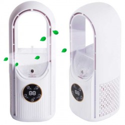 VENTILATORE A COLONNA SENZA PALA CON UMIDIFICATORE SILENZIOSO