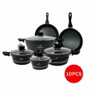 SET DI PENTOLE IN MARMO DA CUCINA DA 10 PEZZI