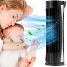 VENTILATORE A COLONNA OSCILLANTE SENZA PALA CON USB E LUCE LED INTEGRATA