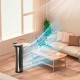 VENTILATORE A COLONNA OSCILLANTE SENZA PALA CON USB E LUCE LED INTEGRATA