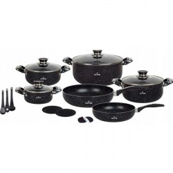 SET DI PENTOLE CON RIVESTIMENTO IN MARMO 10 PEZZI