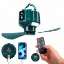 VENTILATORE DA SOFFITTO PORTATILE CON LAMPADA 2 IN 1 CON USB