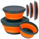 CIOTOLE PIEGHEVOLI IN SILICONE CON COPERCHIO - 3 PEZZI