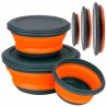 CIOTOLE PIEGHEVOLI IN SILICONE CON COPERCHIO - 3 PEZZI