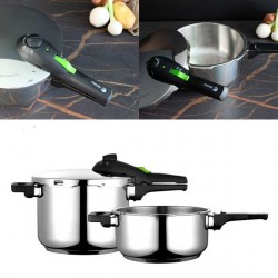 SET DI PENTOLE A PRESSIONE DUO 6 L + 4 L IN ACCIAIO INOSSIDABILE PREMIUM