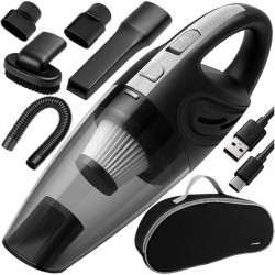 ASPIRATORE PER AUTO WIRELESS CON SACCHETTO E ACCESSORI
