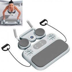 ALLENAMENTO ADDOMINALE MULTIFUNZIONALE CON CINGHIE ELASTICHE, TIMER E SUPPORTO PER CELLULARE - TAVOLO REFORMER PILATES