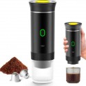 CAFFETTIERA PORTATILE ESPRESSO 3 IN 1 COMPATIBILE CON CAPSULE GRANDI E PICCOLE E CAFFÈ MACINATO