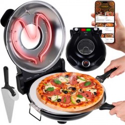 FORNO PER PIZZA ELETTRICO 1200W CON 5 LIVELLI DI TEMPERATURA