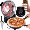 FORNO PER PIZZA ELETTRICO 1200W CON 5 LIVELLI DI TEMPERATURA
