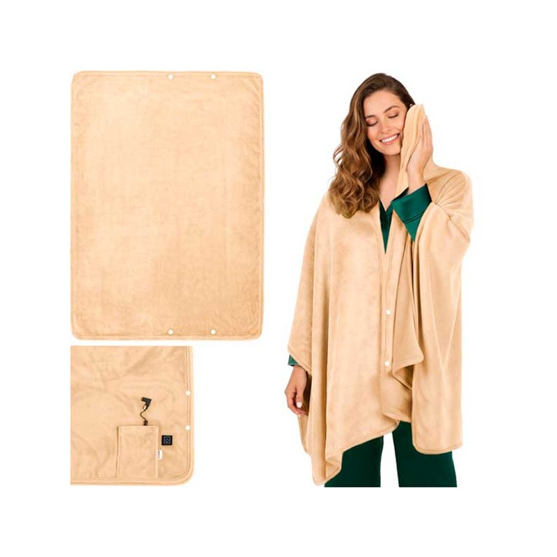 MANTELLO ELETTRICO PER SPALLE E SCHIENA 160X90 CM