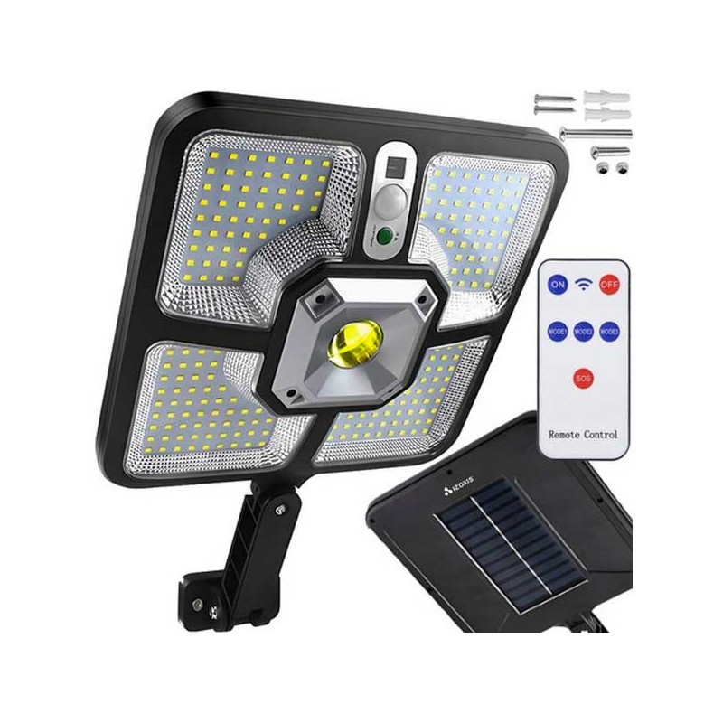LAMPADA SOLARE IMPERMEABILE CON TELECOMANDO E 3 MODI DI REGOLAZIONE