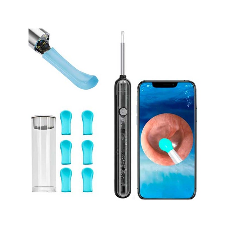 PULITORE PER ORECCHIE WIRELESS CON TELECAMERA WIFI