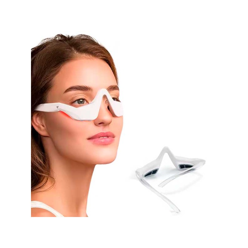 MASSAGGIATORE PER IL CONTORNO OCCHI CON TERAPIA DI LUCE ROSSA