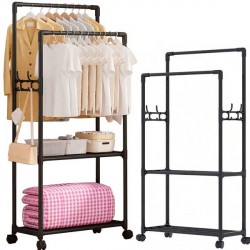 APPENDIABITI CON RUOTE DOPPIO REGOLABILE CON SCARPIERA