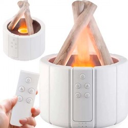 UMIDIFICATORE D'ARIA CON DIFFUSORE EFFETTO FALO' E LED MULTICOLOR