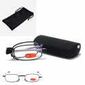 OCCHIALI DA LETTURA PLEGABILI IN METALLO ANTI LUCE BLU CON ASTUCCIO +2.00