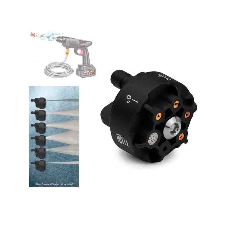UGELLO PER IDROPULITRICE SENZA FILI CON 6 MODI DI PRESSIONE
