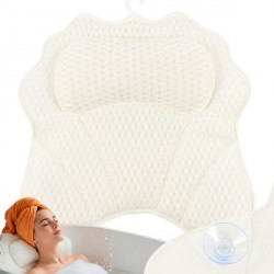 Cuscino Da Bagno Rilassante Con Supporto Per La Testa E Ventose Per La Vasca