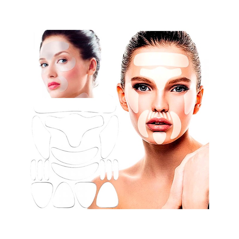 PATCH FACCIALI IN SILICONE PER LIFTING VISO 16 UNITA'