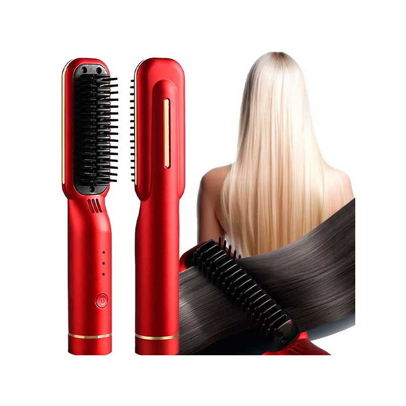 SPAZZOLA LISCIANTE PER CAPELLI 2 IN 1 SENZA FILI