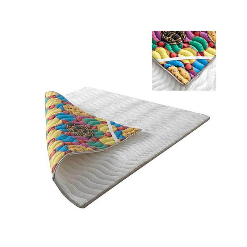 TOPPER VISCOELASTICO RINNOVA MATERASSO TOURMALINA 4D